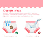 ALVABABY Swim Diapers 3pcs Baby & Toddler Reusable Waterproof Swimming Diaper for Boy's and Girl's for Swim Classes 3XBS02-18-24M