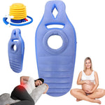 LONGLUAN TummyNest - Pregnancy Mattress, Inflatable Pregnancy Pillow, Pregnancy Mattress with Hole, The Best Gestation Pool Float for Sleeping Prone, Comfort for Stomach & Side Sleepers (Coffee)