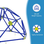 Climbing Dome with Slide, 8FT Kids Outdoor Geometric Dome Climber, Climb Structure Suitable for Indoor & Outdoor Backyard Playground, Outdoor Climbing Frame Toys for Kids Age 3-8