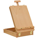 Tabletop Art Easel for Painting, Premium Wooden Sketchbox, Portable Desktop Painting Easel for Student Artist Beginner
