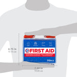 Be Smart Get Prepared 110 pc First Aid Kit: Clean, Treat, Protect Minor Cuts, Home, Office, Car, School, Business, Travel, Emergency, Outdoor, Camping & Sports, FSA/HSA (Packaging may vary)