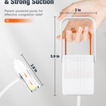 Omnilove Baby Nasal Aspirator Manual Nose Sucker for Newborn & Infant, Manual Pump Silicone Snot Cleaner, Baby Registry Must Haves Newborn Essentials