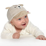 Sun Hat for Baby Boy Girl, Soft Cotton Hat for Baby Toddler, Kids Baseball Caps for Little boy Girl Spring Summer Sun hat (3-12 Months, Khaki)
