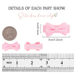 Grosgrain Ribbon Hair Bows Clips for Infant Girls - Fully Lined Mini Bows in 20 Color Pairs, Set of 40 (1.2" Tiny Clips)
