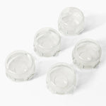 Regalo Safety Stove Knob Covers for Baby Proofing, Child Proof Oven Knob Guards, Easy Install, Clear (5 Pack)