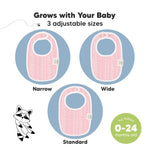 8-Pack Organic Baby Bibs for Boys, Girls - Soft Cotton Drooling and Teething Baby Bibs, Baby Girl Bibs, Baby Boy Bibs, Baby Drool Bibs for Baby Girl, Boy, Newborn Infant Bibs (Sweet Charm)
