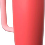 Owala FreeSip Tumbler Insulated Stainless Steel Water Bottle with Built-in Straw and Side Handle, For Travel, Work, School, and Sports, 40oz, BPA Free, Leak Proof, Black Cherry