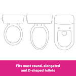 Bright Starts Disney Baby Minnie Mouse Flip & Sit Potty Training Seat, Attaches to Toilet Securely, Space Saving Design Fits Most Toilets