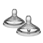 Tommee Tippee Natural Start Baby Bottle Nipples, Breast-Like for A Natural Latch, Anti-Colic Valve, Soft Silicone, Medium Flow, 3+ Months, Pack of 2