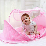 Baby Sleep Net, Baby Cot Crib Nets Cover Folding Crib Netting Baby Bedding Portable Breathable Baby Bed Crib Netting Net for Children Supplies Travel Bed ()