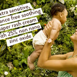 Babo Botanicals Sensitive Baby Fragrance-Free Diaper Cream - 25% Natural Zinc Oxide - Calendula, Shea & Cocoa Butter - EWG Verified - Vegan