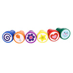 Stamps for Kids, LUCKYBIRD S1118 Best Self Inking Plastic Fun Stamps Set, 6 Count