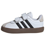 Adidas Unisex-Kids VL Court 3.0, White/Black/Grey, 5K