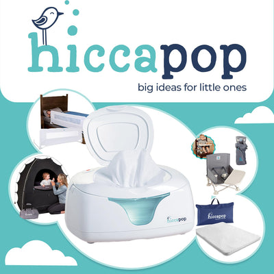 Hiccapop Baby Wipe Warmer and Baby Wet Wipes Dispenser | Baby Wipes Warmer for Babies | Diaper Wipe Warmer with Changing Light, White