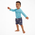 Gerber Baby Boys Toddler 2-Pack Swim Trunks, Orange Surf, 2T