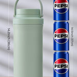 Xaproo 22oz Breast Milk Cooler Bottle, Breastmilk Cooler with 360° Cooling for 24 Hours, Portable Milk Chiller for Breastmilk with 2pcs Baby Bottles, Breast Milk Storage Bags for Baby, BPA-Free