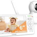 Baby Monitor with Camera and Audio, Video Baby Monitor No WiFi Night Vision 2.4" LCD Screen Portable Baby Camera Monitor Alarm Lullaby Temperature Sensor and 1000ft, Ideal for Baby/Elderly/Pet