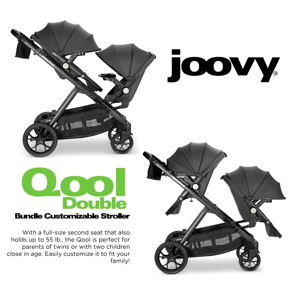 Joovy Qool Double Bundle Double Stroller with Reconfigurable - Baby ...