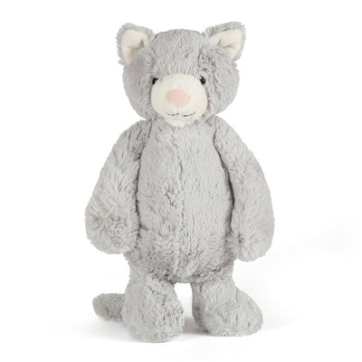 Jellycat Bashful Grey Kitty Stuffed Animal, Medium 12 inches - Cats & Kittens Plush Toy - Classic Children's Gift