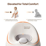Tinyiota Toddler Potty Training Toilet, Removable Bowl with High Splash Guard, Assembles in Seconds, Easy-Clean and Travel-Ready for Boys and Girls Ages 6 Months to 3 Years (Gray)