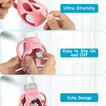 3 Pack Silicone Sleeves for MAM Baby Bottles - Anti Breakage Baby Bottle Holder, Compatible with MAM Baby Bottle, 9OZ