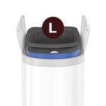 simplehuman Diaper Can with Odorsorb System (Odorsorb Pods and Odorsorb Liners), 18 Liter/ 4.8 Gallon, White Stainless Steel