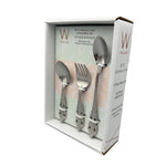 Wallace Antique Baroque 18/10 Stainless Steel 3pc. Baby Flatware Set