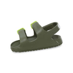 OshKosh B'Gosh Boys Rivar Sandal, Olive/Lime