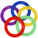 Stentec 5 Pack Flying Disc for Adults, Flying Ring, Beach Backyard Sports Play Colorful Discs, Outdoor Tossing Game Gift
