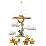 Wenqik Crib Mobile for Nursery Green Leaf Dragon Mobile Crib Forest Green Forest Shower Gift for and(Dragon)