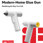 HOTO Cordless Auto Dispensing Glue Gun, Easyflow Hot Glue Gun with 40 Glue Sticks, 30s Fast Heating, 3000mAh USB-C Rechargeable, Anti-Scald & Anti-Drip, Ideal for DIY Crafts, Home Repairs & Decoration
