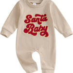 FOCUSNORM Toddler Christmas Baby Boy Girl Outfits Infant Fall Winter Clothes Cute Christmas Tree Jumnpsuit Long Sleeve Romper