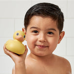 Itzy Ritzy Ducky Family – 3-Piece Floating Bath Toy Set with Watertight Design – Soft, Squeezable Ducks Designed for Ages 6 Months and Up (Ducks)