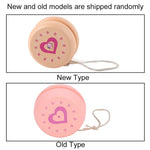 Dioche Yoyo for Kids Beginners, Wooden YoYo with String, Cute Cartoon Pattern Beginner Yoyo Ball Toy, Early Education Teaching Toy for Kid Child