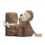 Jellycat Bashful Monkey Soother, 13.5 inches - Security Blanket & Lovey for Babies - Baby Gift
