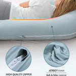 INSEN Pregnancy Pillow for Sleeping,Maternity Body Pillow for Pregnancy Women,Pregnancy Support Pillow for Back, Hip Pain, Green