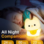 Amaredom Waving Kitten Night Light, Cute Cat Lamp, Silicone Dimmable Nursery Nightlight, Rechargeable LED Bedside Lamp with 20 Minutes Timer & Tap Control Baby Girls Women Bedrooms, Living Room