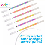 Ooly Scented Tutti Fruitti Color Changing Gel Pens Set of 6-1.00mm NIB, Color Changing as you Write, Pens for Kids and Adults, Art and Stationery Supplies