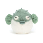 Jellycat Pacey Pufferfish Stuffed Animal, 7 inches - Ocean & Sea Plush Toy - Classic Children's Gift
