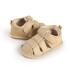 HsdsBebe Infant Baby Boys Girls Summer Beach Sandals Breathable Athletic Anti-slip Soft Sole Newborn First Walker Crib Shoes(JML8123 apricot,2)