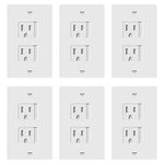 ENERLITES Child Proof Outlet Cover, Self-Closing, Fits Both Duplex and Decorator Outlet, Safety Design, Tamper-Resistant Socket Plug for Receptacle, Size 4.68" x 2.93", 8800-TR, White 6 Pack