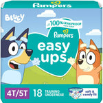 Pampers Training Pants - Easy Ups Boys & Girls Bluey - Size 3T-4T, 124 Count, Children's Potty Underwear (Packaging May Vary)