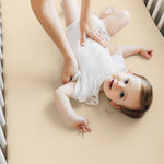 KeaBabies 2-Pack Baby Crib Sheets for Boys, Girls - 52x28 Viscose Derived from Bamboo Toddler Bed Sheets Neutral, Fitted Crib Mattress Cover for Standard Baby Bedding, Soft & Cozy (Khaki)