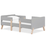 Dream On Me Osko Convertible Toddler Bed Made with Sustainable New Zealand Pinewood in Grey, BSA & Greenguard Gold Certified, Non-Toxic Finish