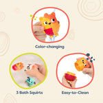 B. toys – Mold Free Bath Toys – Squish & Splash – Water Play & Bath time – Color – Changing Animals – Easy Cleaning Bath Toy – 6+ Months