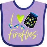 inktastic I Love Fireflies Baby Bib