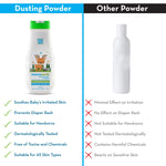 Mamaearth Dusting Powder for Babies | with Organic Oatmeal & Arrowroot | Talc-Free Baby Powder | for Diaper Rash, Sweat or Dry & Irritated Skin | 10.58 Oz/300g