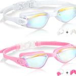 Aegend Kids Swim Goggles, Pack of 2 Swimming Goggles for Children Boys & Girls Age 3-14