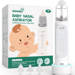 GROWNSY Nasal Aspirator for Baby, Upgraded 5 Suction Levels Baby Nose Sucker, IPX7 Waterproof Electric Nose Suction for Baby, Booger Sucker for Toddlers with Automatic Cleaning &Music &Light Functions