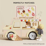Le Toy Van - Wooden Doll House Dolly Ice Cream Van Play Set for Dolls Houses | Daisylane Dolls House Furniture Sets - Suitable for Ages 3+